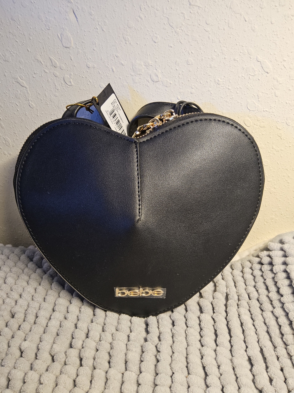 NWT bebe Black Heart Crossbody Bag - Picture 15 of 15